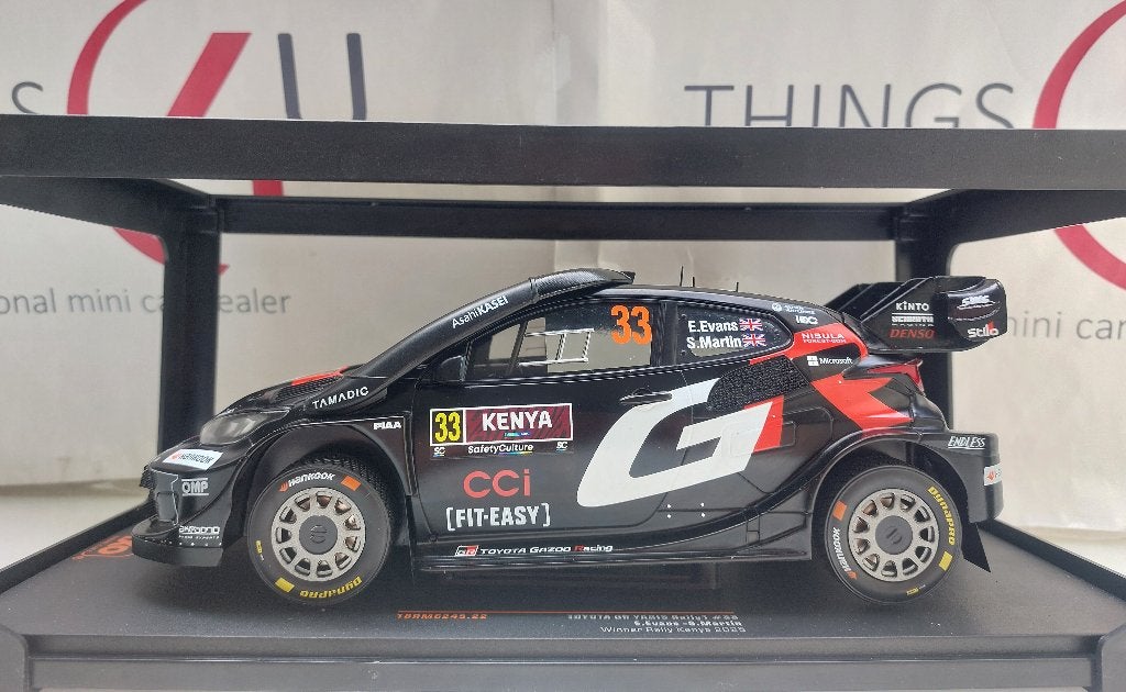 Ixo 1:18 Toyota GR Yaris Rally1 winnaar Rally Kenia 2025, Ophalen of Verzenden, Nieuw, Auto, Overige merken