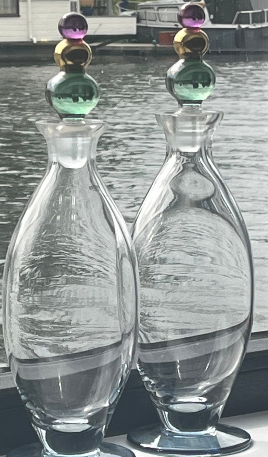Prachtige Set Vintage Krosno Poland Karaffen, Ophalen