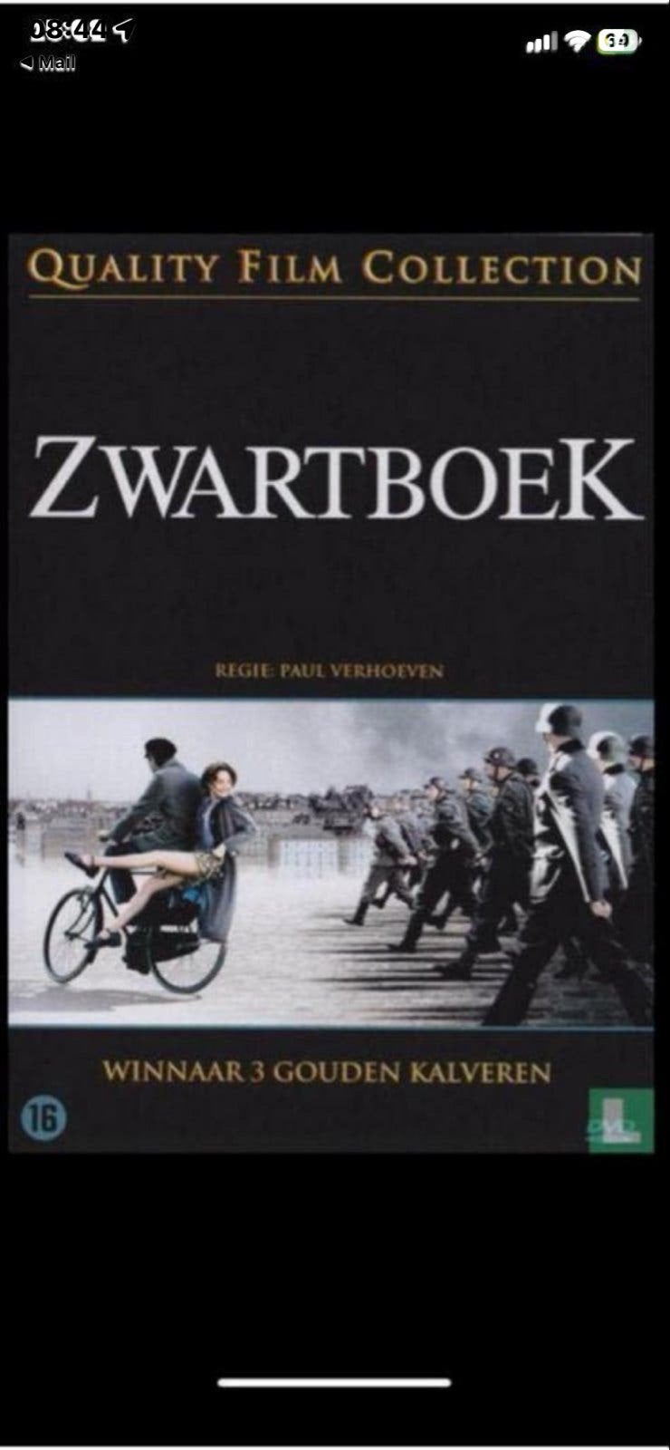 Zwartboek - Quality Film Collection (DVD), Gebruikt, Vanaf 16 jaar, Nederlands, Inclusief doosje