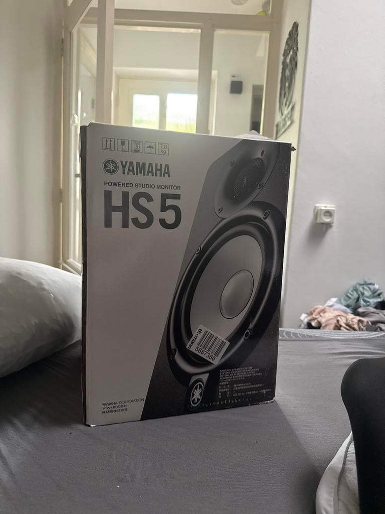 Yamaha HS5 Powered Studio Monitor2x - Nieuw in doos, Overige merken, Nieuw, Ophalen of Verzenden, 60 tot 120 watt