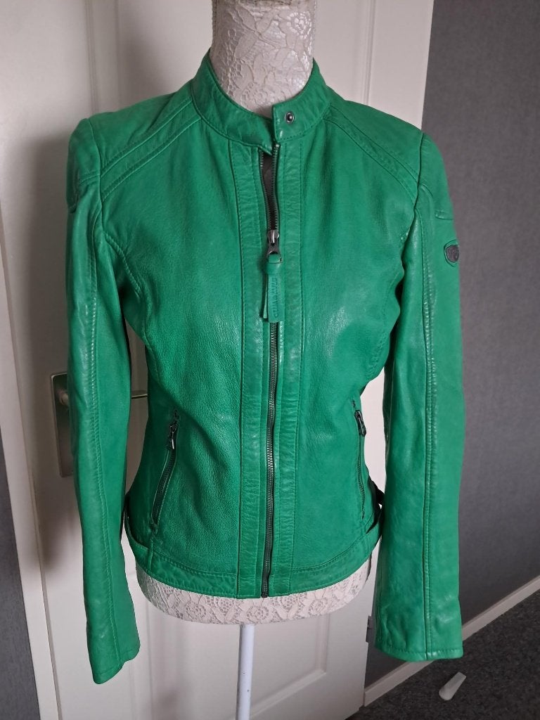 jasje Gipsy Leren  jasje Nieuw groen : S Nieuwprijs € 179,95, Kleding | Dames, Gipsy, Nieuw, Ophalen of Verzenden, Jasje
