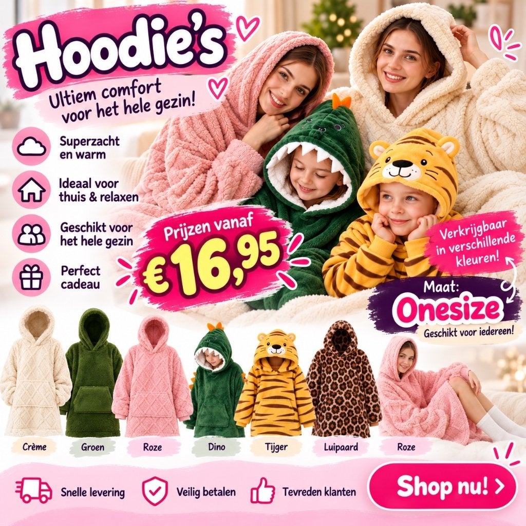 Hoodie's voor kinderen - tieners en volwassenen, Ophalen of Verzenden, Nieuw, Overige maten, Overige kleuren