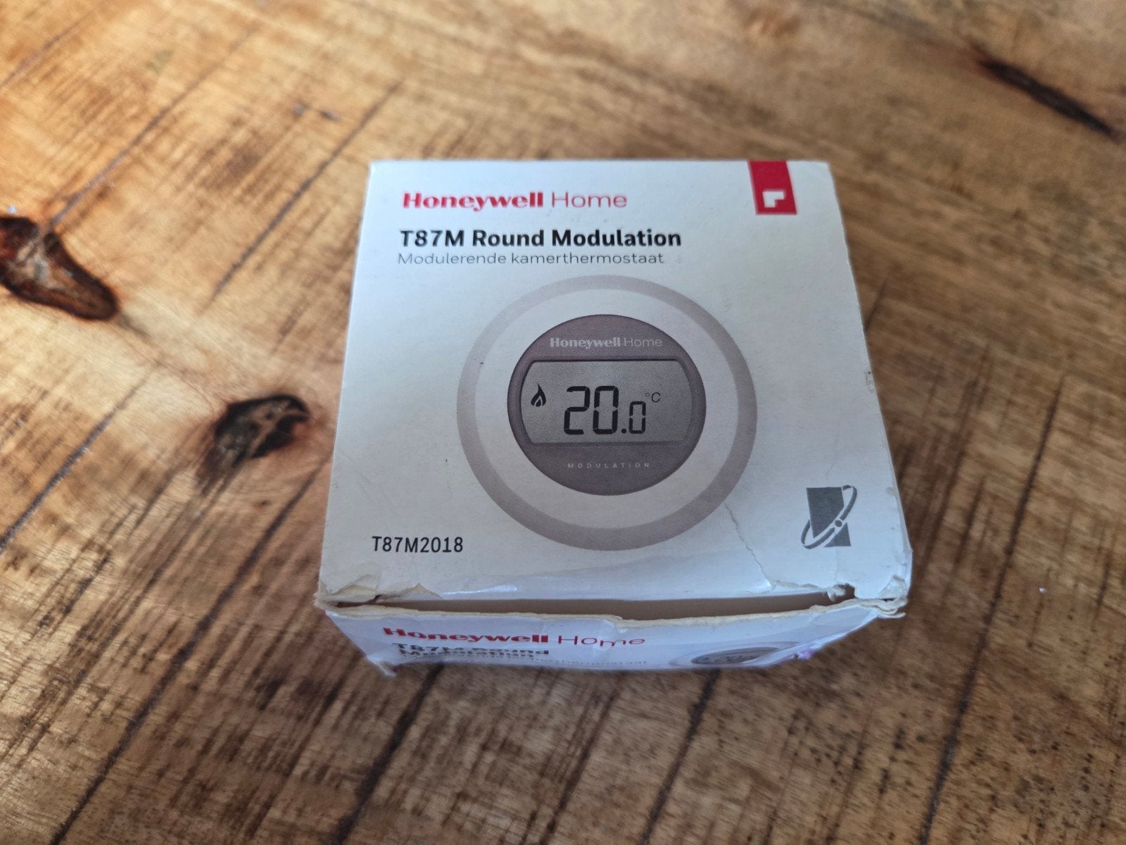 Honeywell Home T87M Round Modulation Kamerthermostaat, Thermostaat, Minder dan 30 cm, Nieuw, Minder dan 60 cm