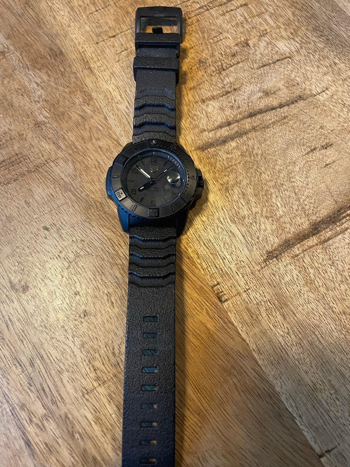 Luminox Navy SEAL Foundation Blackout Horloge XS.3601.BO.NSF, Overige merken, Kunststof, Polshorloge, Ophalen of Verzenden