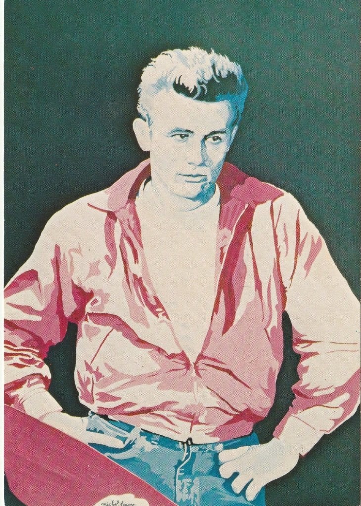 Kaart James Dean, Verzenden, 1980 tot heden, Ongelopen, Sterren en Beroemdheden