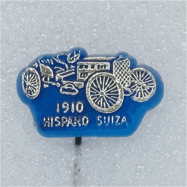 SP0956 Speldje 1910 Hispano Suiza blauw, Ophalen of Verzenden, Gebruikt, Overige onderwerpen