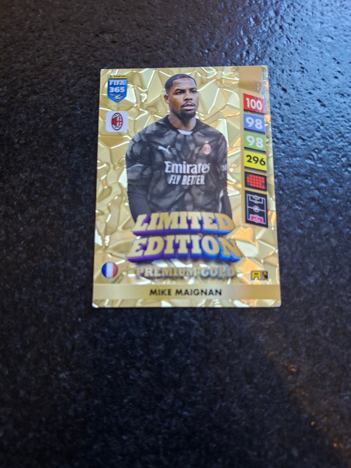 Mike Maignan FIFA 365 Limited Edition Premium Gold kaart, Ophalen of Verzenden, Zo goed als nieuw, Buitenlandse clubs, Spelerskaart