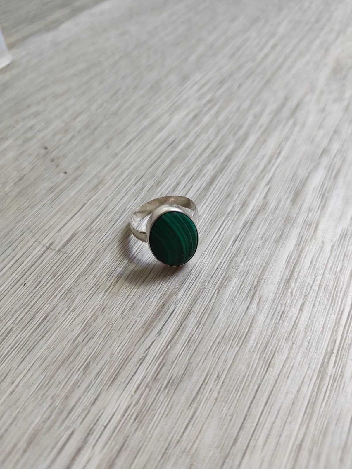 zilveren ring malachiet, Ophalen, Zo goed als nieuw, Zilver, Pandora