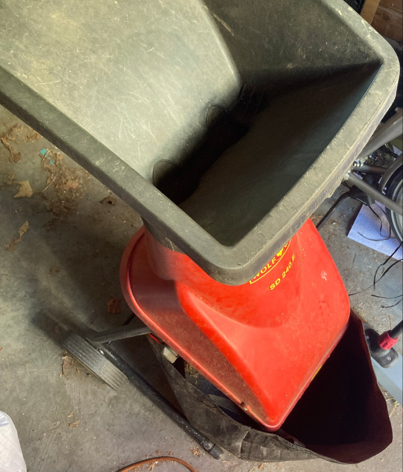 Wolfgarten SD 240 E Hakselaar - Elektrisch, Tuin en Terras, Hakselaars, Ophalen, Gebruikt, Met opvangzak, Wolf-Garten