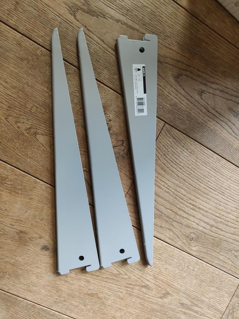 9x Handson Plankdrager Dubbel - 37 cm - Mat Zilver (Nieuw), Ophalen of Verzenden, Nieuw