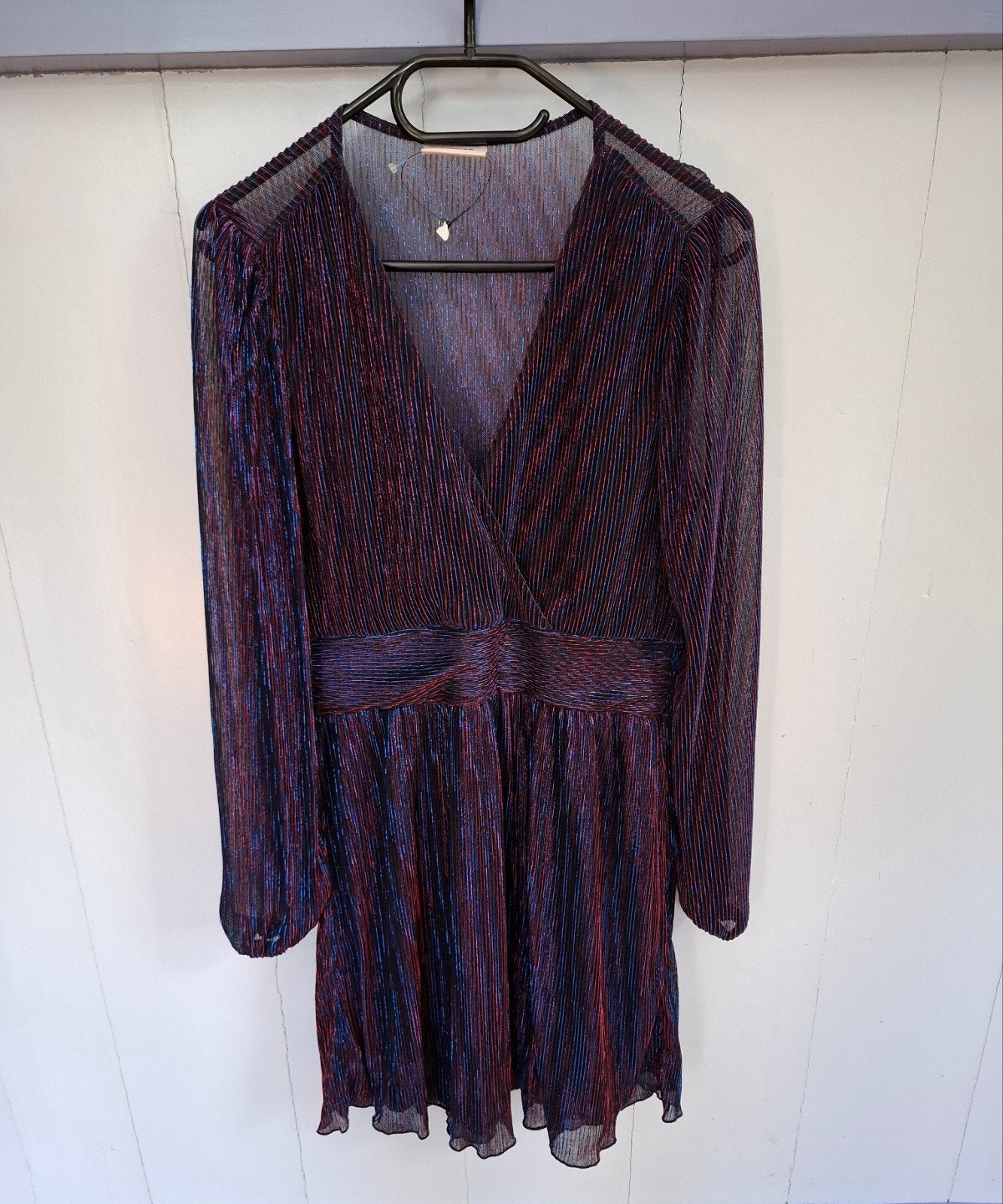 Paars glimmende "Freebird" dames jurk. Mt.S., Kleding | Dames, Paars, Ophalen of Verzenden, Zo goed als nieuw, Freebird