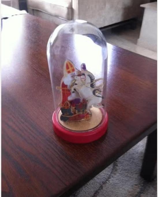 Sinterklaas figuurtjes van hout met verlichting, Ophalen of Verzenden, Zo goed als nieuw