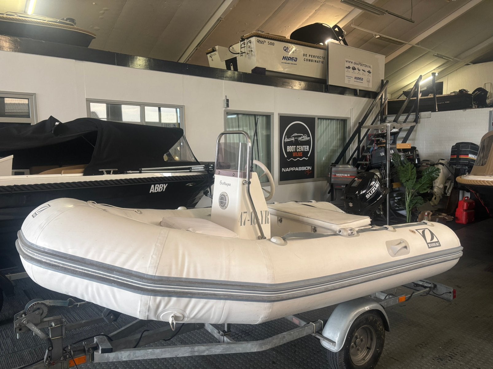 Zodiac 310 rib met 5 pk suzuki, Ophalen, Zo goed als nieuw, Buitenboordmotor, Zodiac
