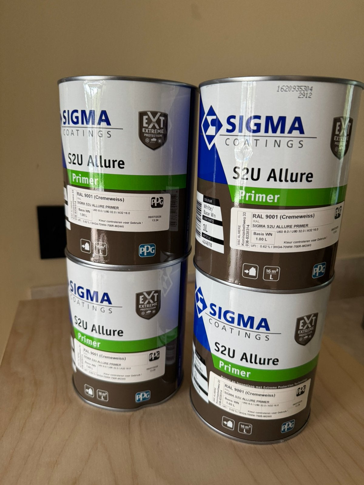 4L Sigma S2U Allure Primer 9001, Ophalen, Nieuw, Wit