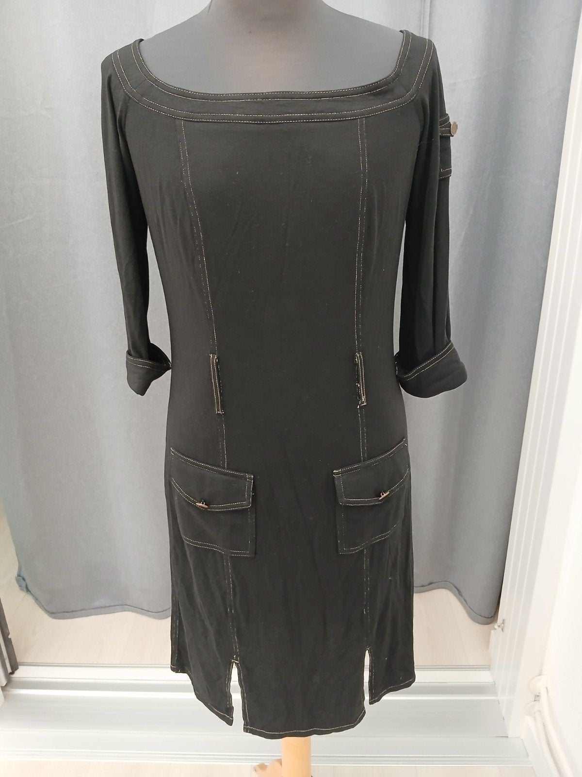 Joseph Ribkoff Zwarte Jurk Maat M, Kleding | Dames, Jurken, Maat 38/40 (M), Zwart, Ophalen of Verzenden, Zo goed als nieuw