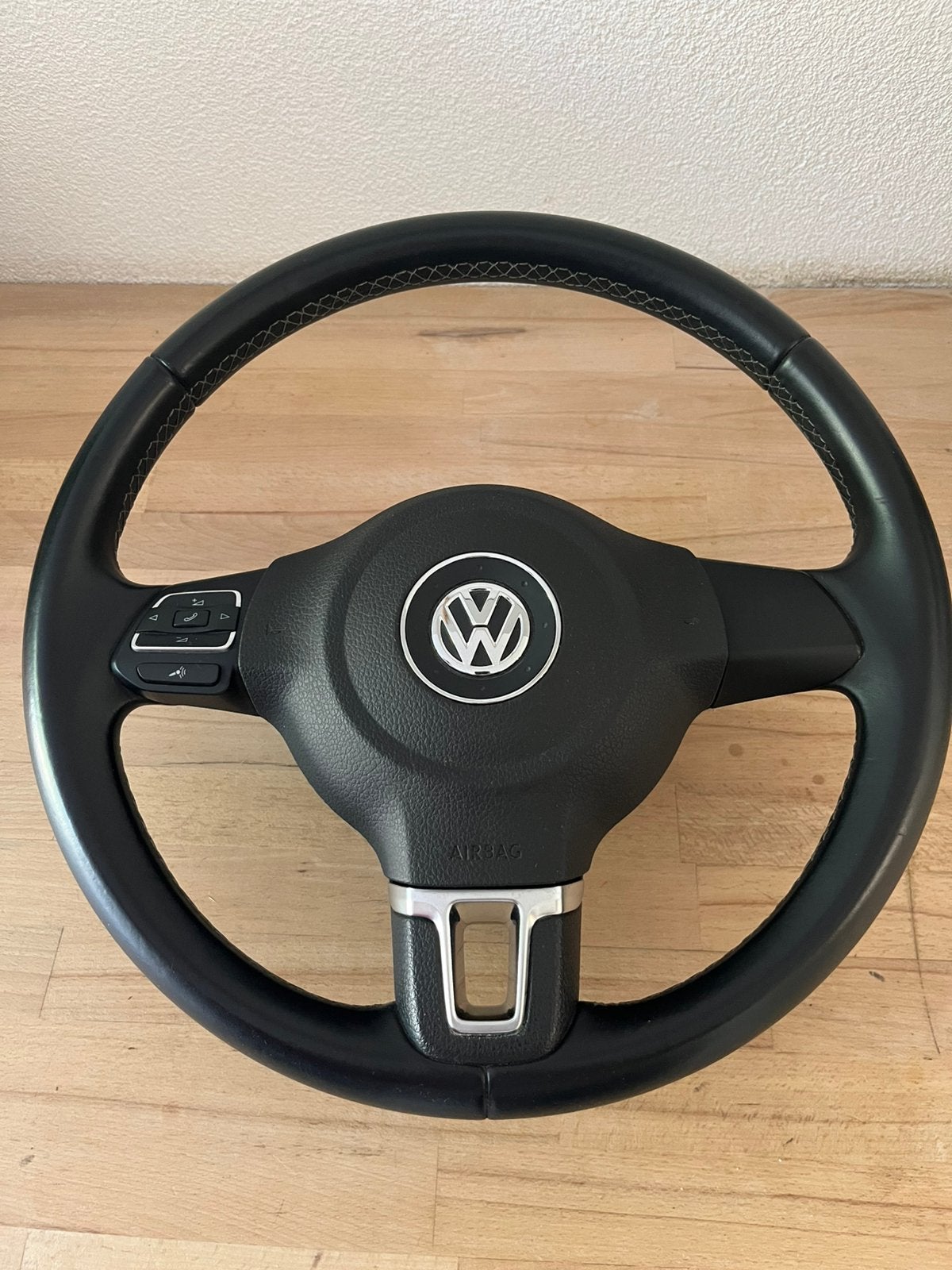Vw mfc leder stuur, Ophalen of Verzenden, Gebruikt