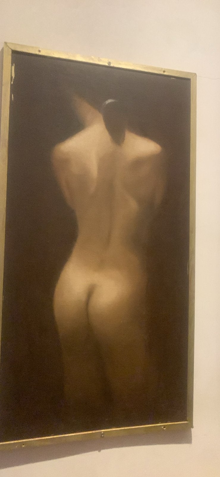 Naaktportret van vrouw, gesigneerd 'Bongers 97', Antiek en Kunst, Kunst | Schilderijen | Klassiek, Doek, Portret of Personen, Realistisch