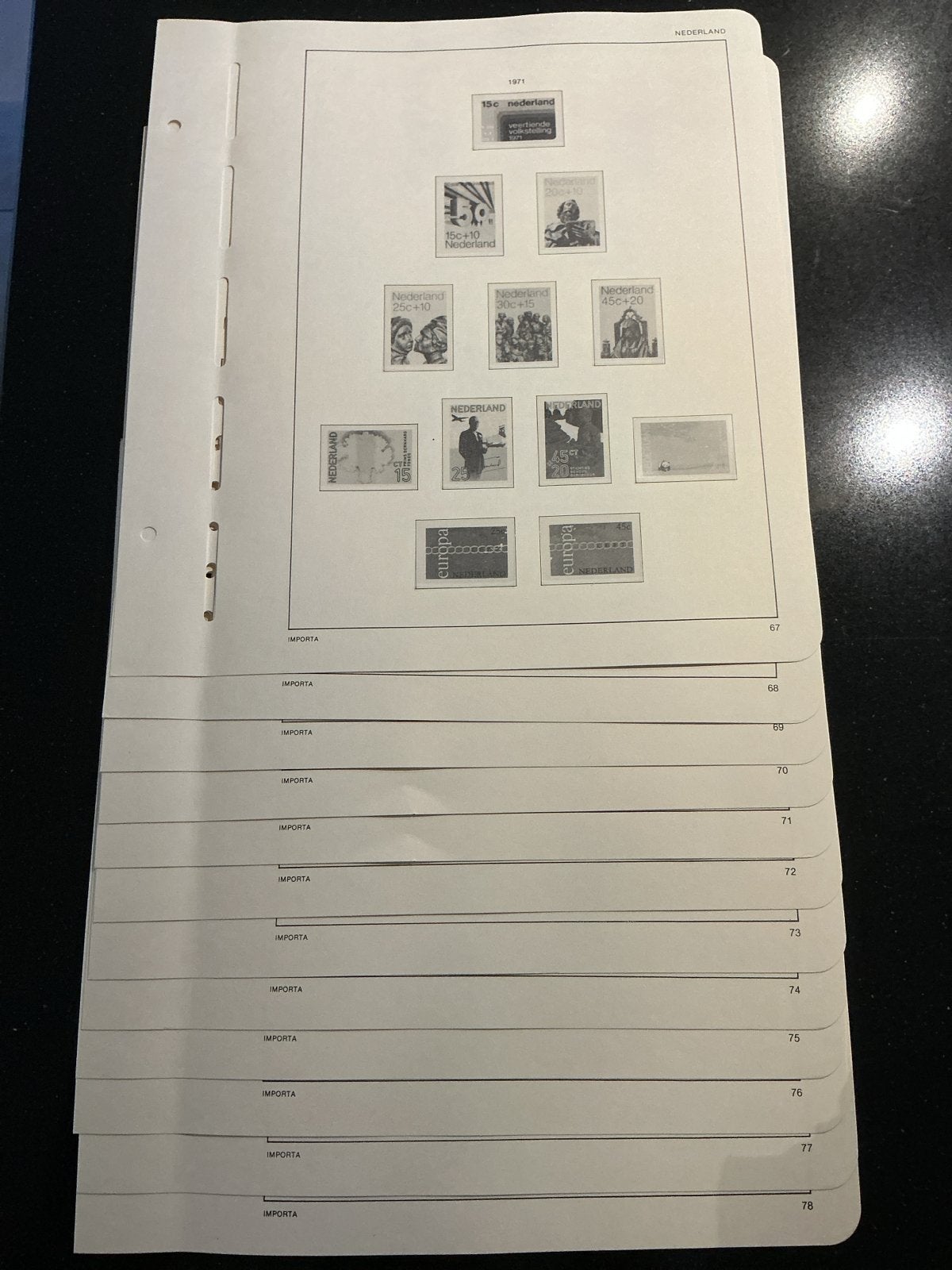 Supplementen juweel album, Postzegels en Munten, Ophalen of Verzenden, Na 1940, Gestempeld