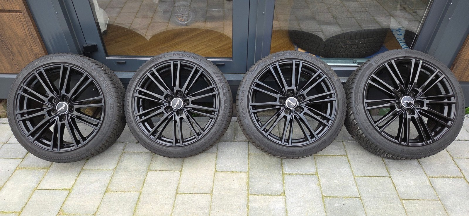 18 inch winterset 5x112 met 225x40x18 Continental winterband, Auto-onderdelen, Ophalen, 18 inch, Gebruikt, Banden en Velgen