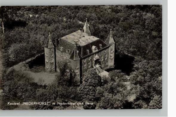 Kasteel Nederhorst  KLM Luchtfoto st 1962, Ophalen of Verzenden, 1960 tot 1980, Gelopen, Noord-Holland