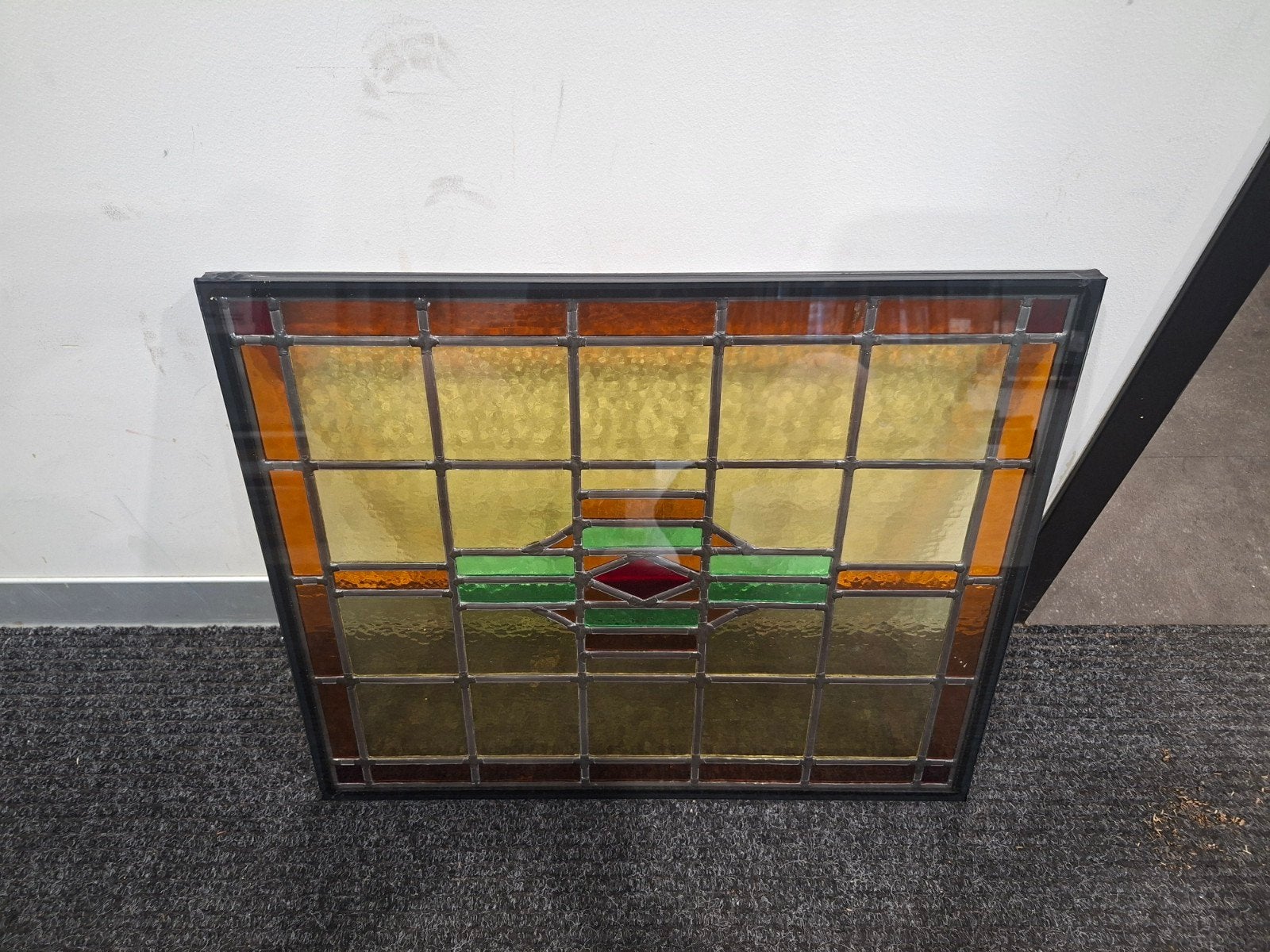 Glas in lood met motief, Doe-het-zelf en Verbouw, Glas en Ramen, Ophalen, Gevelraam of Ruit, Minder dan 80 cm, Nieuw