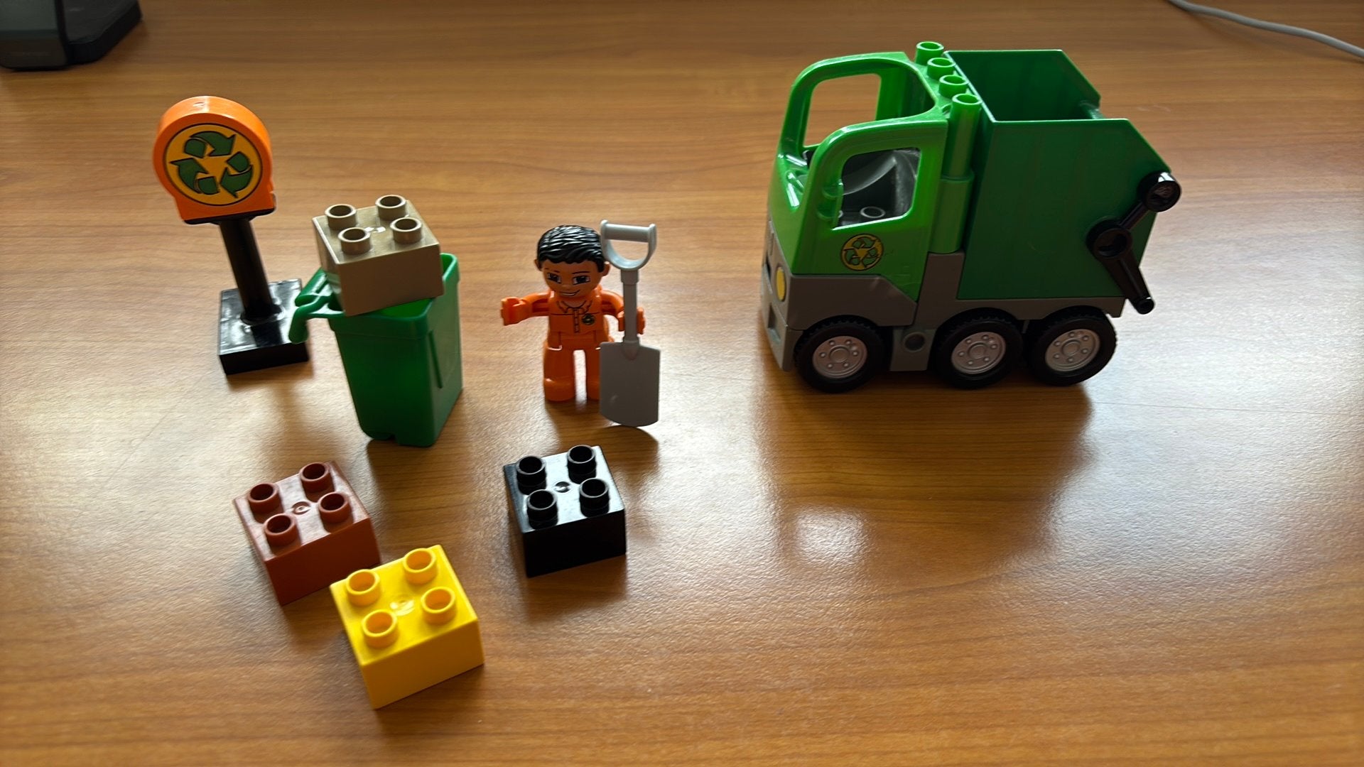 Duplo vuilniswagen 4659, Gebruikt, Overige thema's, Ophalen of Verzenden, Compleet