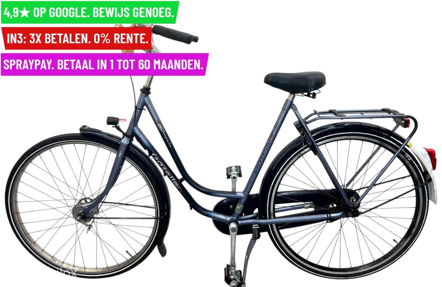 Damesfiets Gazelle Impala 28"/57cm/1ver - Garantie/Levering, Fietsen en Brommers, 9713 Bv Groningen, Gebruikt, Gazelle, 56 cm of meer