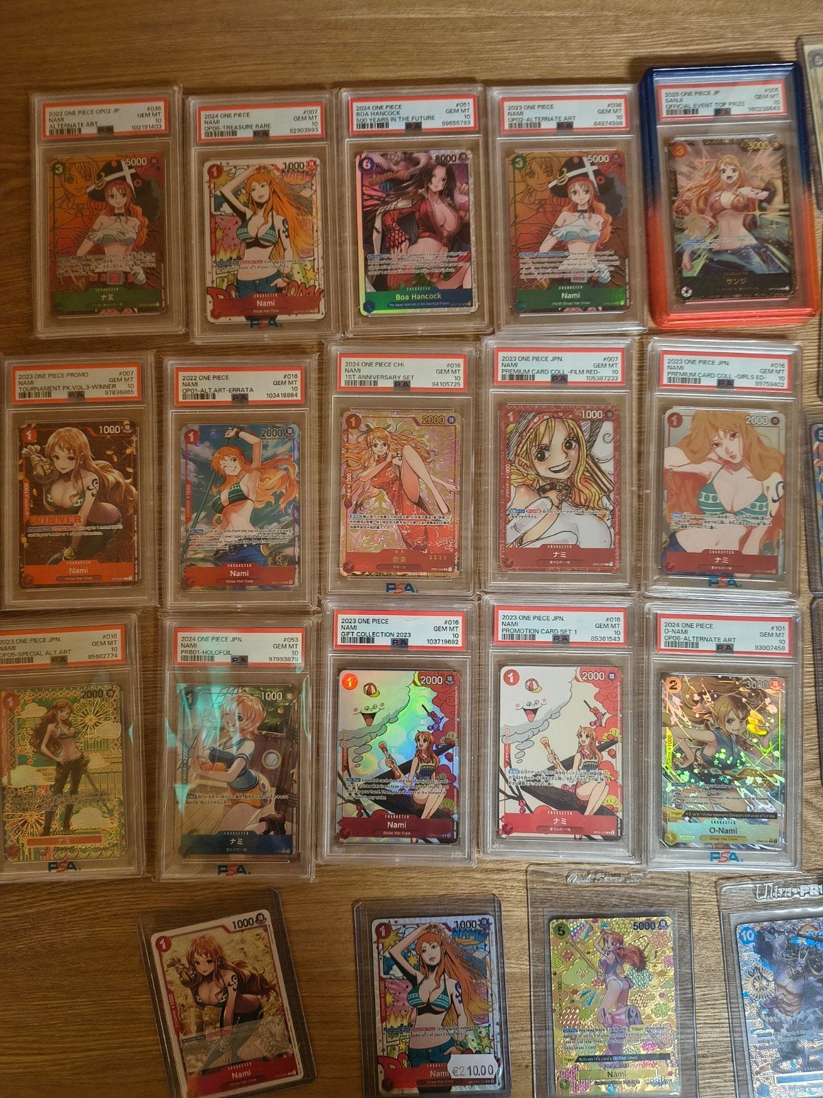 One Piece Kaarten Collectie - Nami Graded & Fan Letters, Ophalen, Zo goed als nieuw