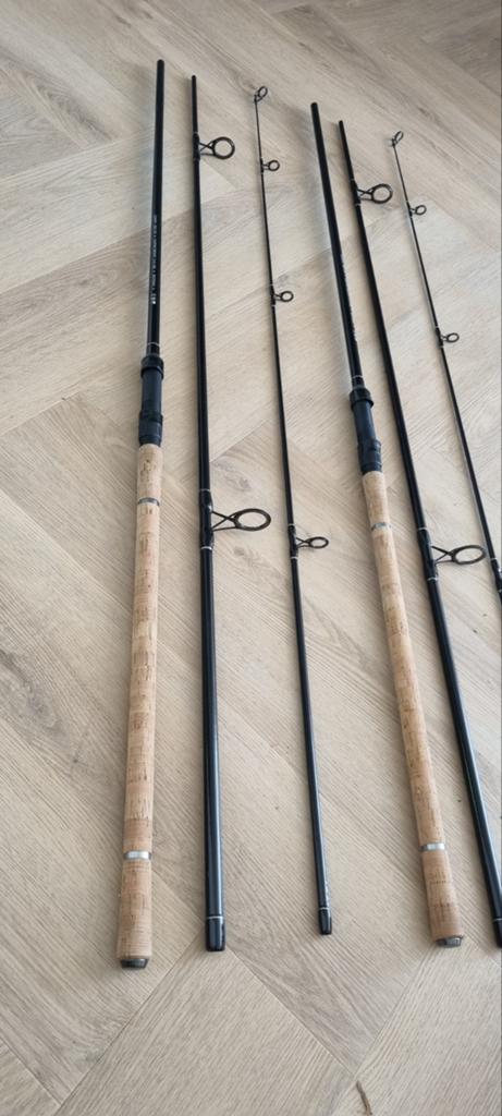 2x karperhengel 12ft - 3lbs 3 delig.. Nieuw!!!!, Ophalen of Verzenden, Nieuw, Werphengel