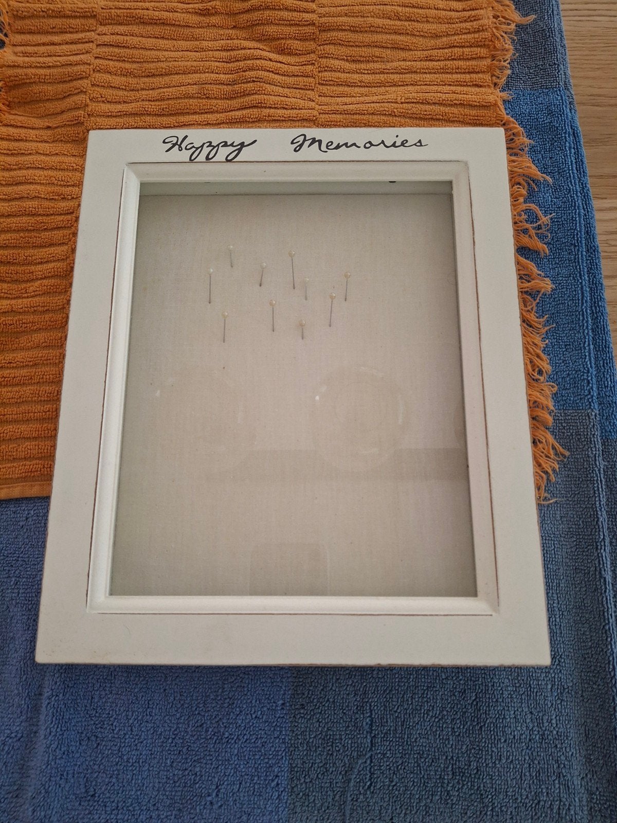 Riviera Maison Fotolijst "Happy Memories" wit, Gebruikt, Ophalen of Verzenden, Hangend, Fotolijst
