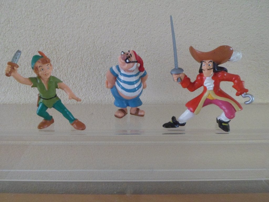 Disney Peter Pan figuurtjes 4, Ophalen, Peter Pan of Pinokkio, Zo goed als nieuw, Beeldje of Figuurtje