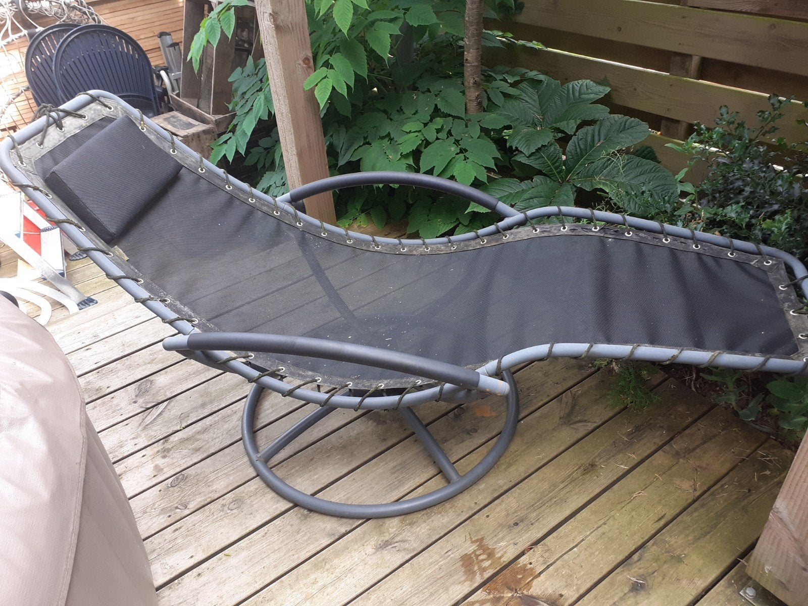 Comfortabele ligstoel voor buiten, Ophalen, Gebruikt, Metaal