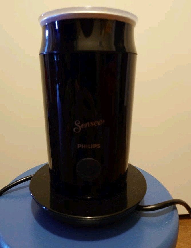 Philips Senseo Melkopschuimer - Zwart - in keurige staat, Ophalen, Gebruikt, Elektrische melkopschuimer