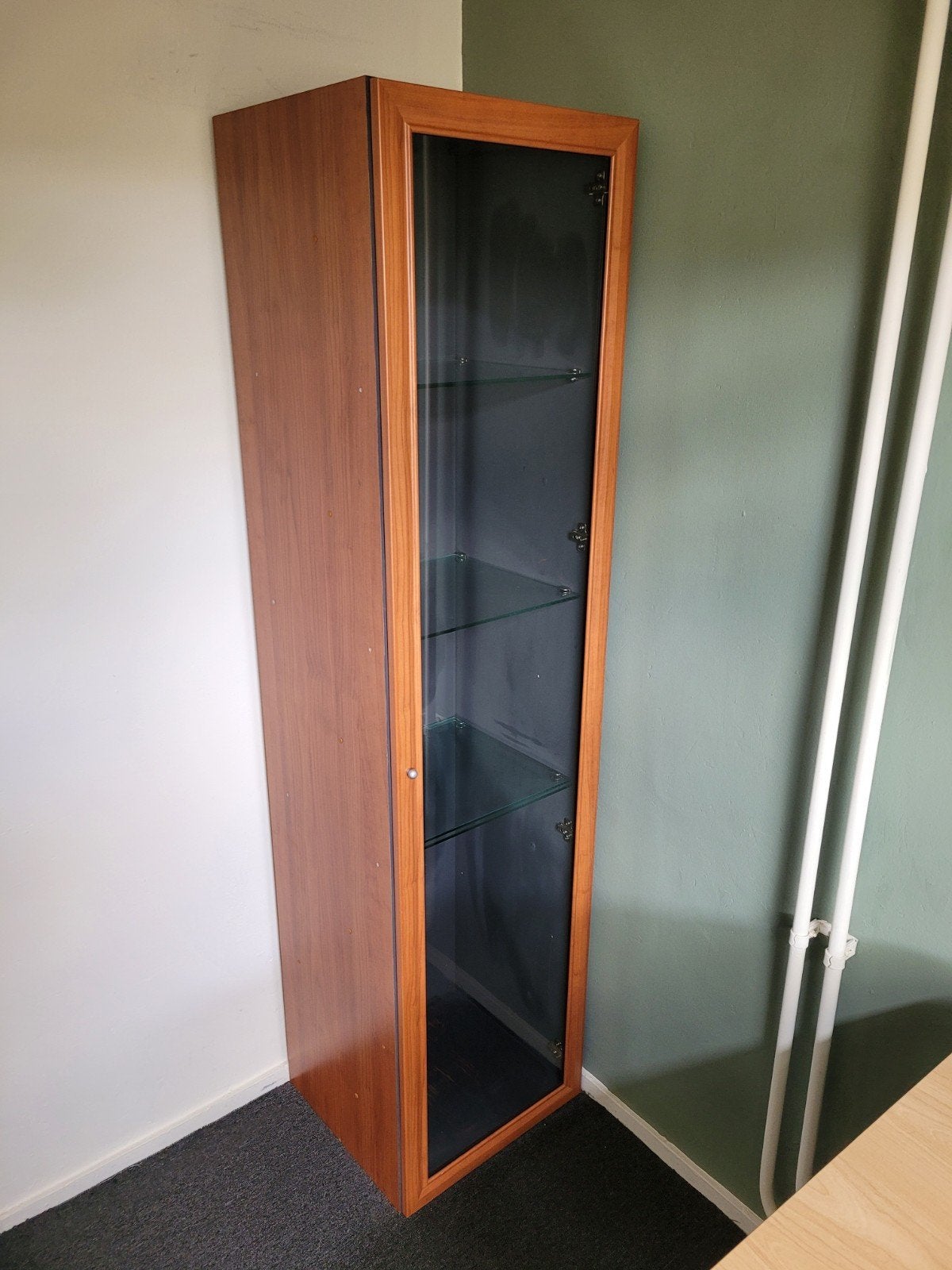 Vitrinekast, Ophalen, Minder dan 50 cm, Glas, 150 tot 200 cm