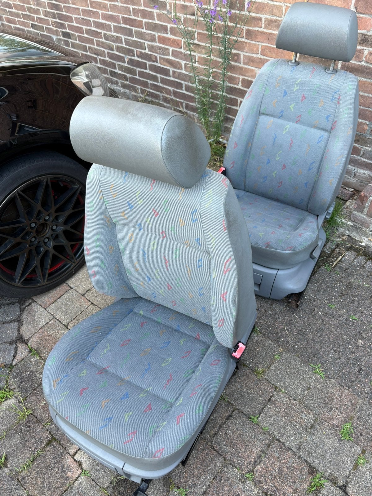 Volkswagen caddy 1.9 tdi originele stoelen met lade, Ophalen, Volkswagen
