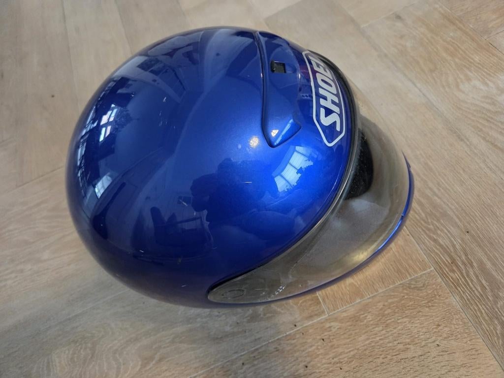 Shoei Raid II Motorhelm Maat XS (53-54 cm) - Metallic Blauw, XS, Kinderen, Ophalen of Verzenden, Integraalhelm