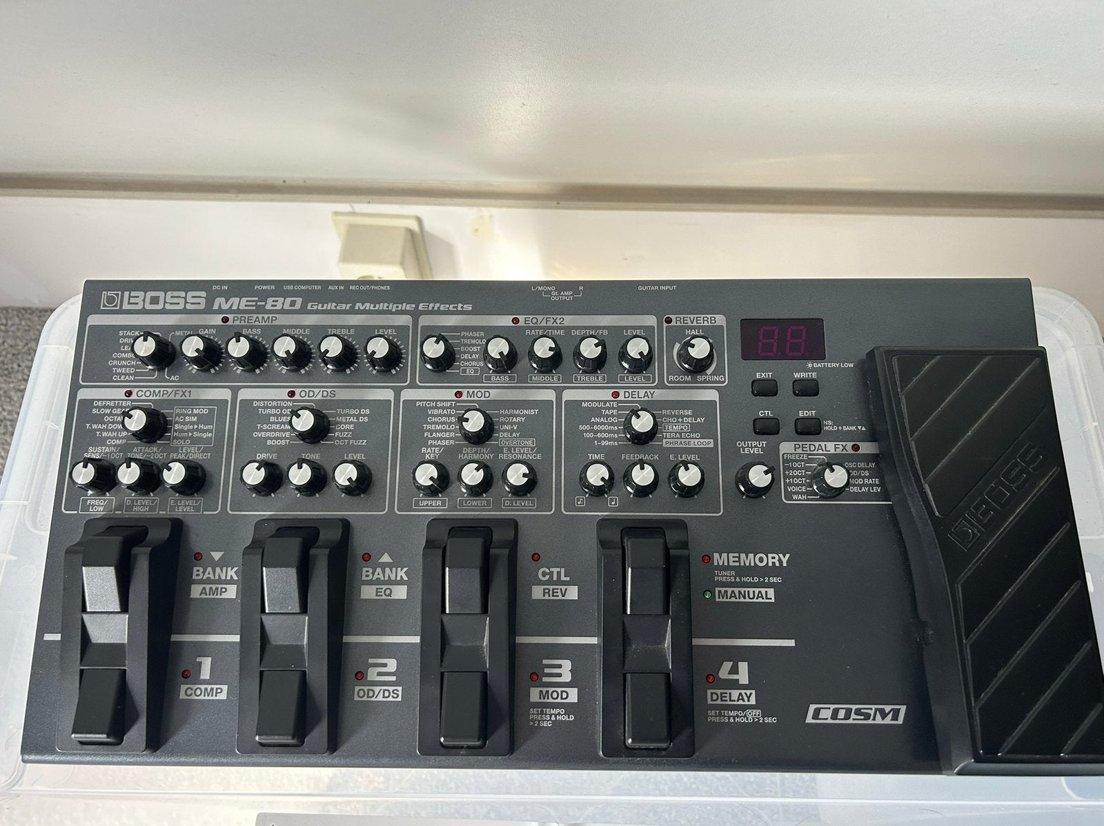 BOSS ME-80 COSM Guitar Multiple Effects – gitaareffecten, Ophalen, Gebruikt