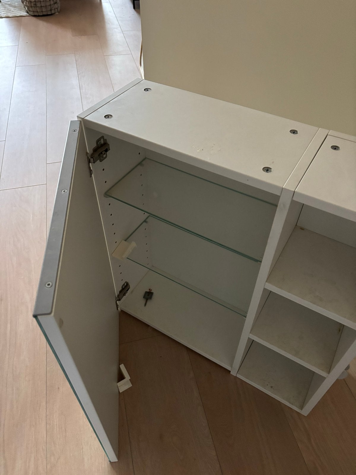 IKEA Badkamer Spiegelkast met Opbergruimte, Ophalen, 50 tot 100 cm, Minder dan 25 cm, Minder dan 100 cm