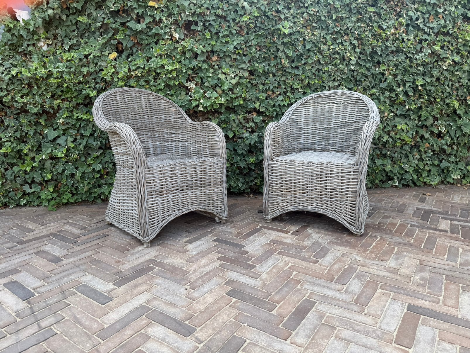 Rotan fauteuils, Ophalen, Gebruikt, Rotan