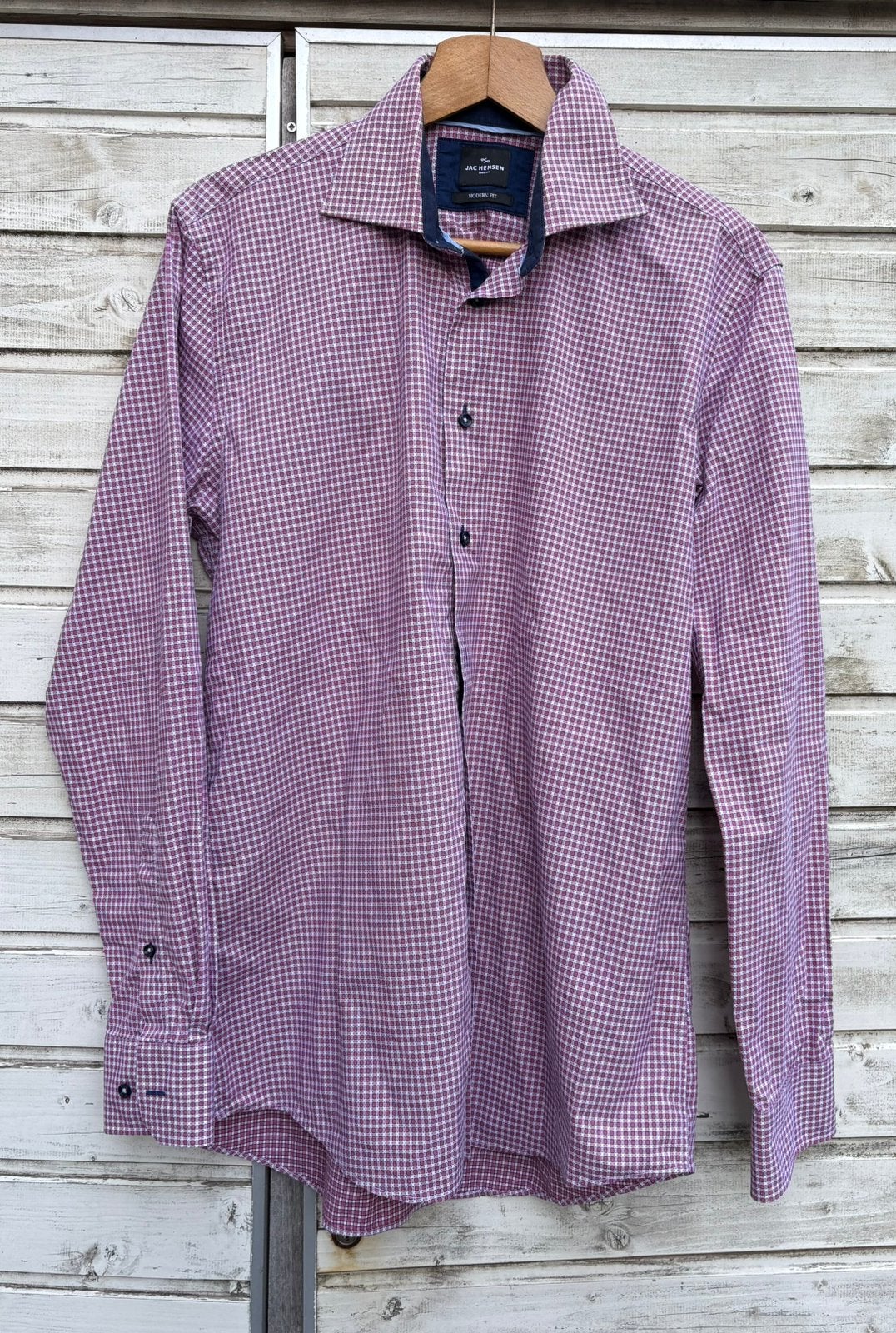Jac Hensen overhemd katoen maat XL nieuwstaat, Ophalen of Verzenden, Zo goed als nieuw, Overige kleuren, Halswijdte 43/44 (XL)