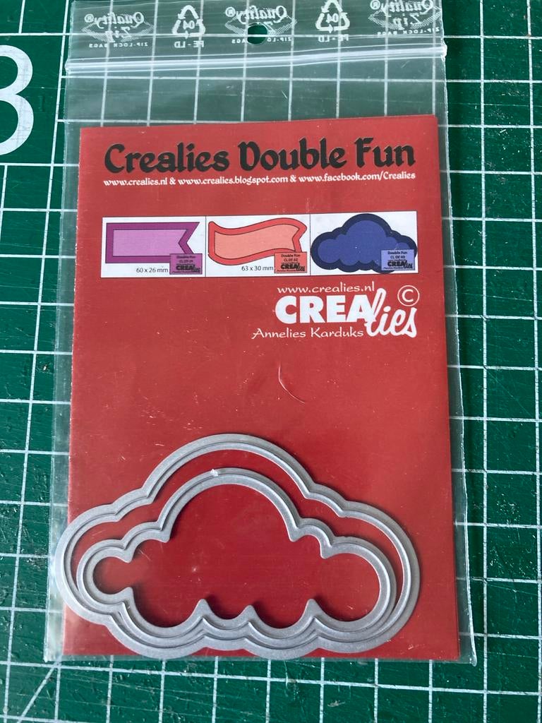 Crealies Double Fun Wolk Stansset - Knutselmateriaal, Hobby en Vrije tijd, Ophalen of Verzenden, Zo goed als nieuw