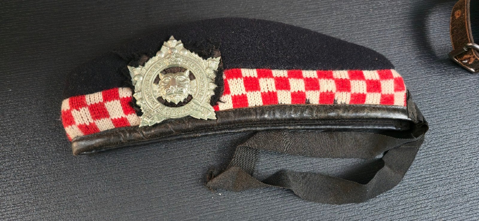 vroeg model glengarry Argyll and Sutherland Highlanders, Verzamelen, Ophalen of Verzenden, Landmacht, Overige gebieden, Helm of Baret