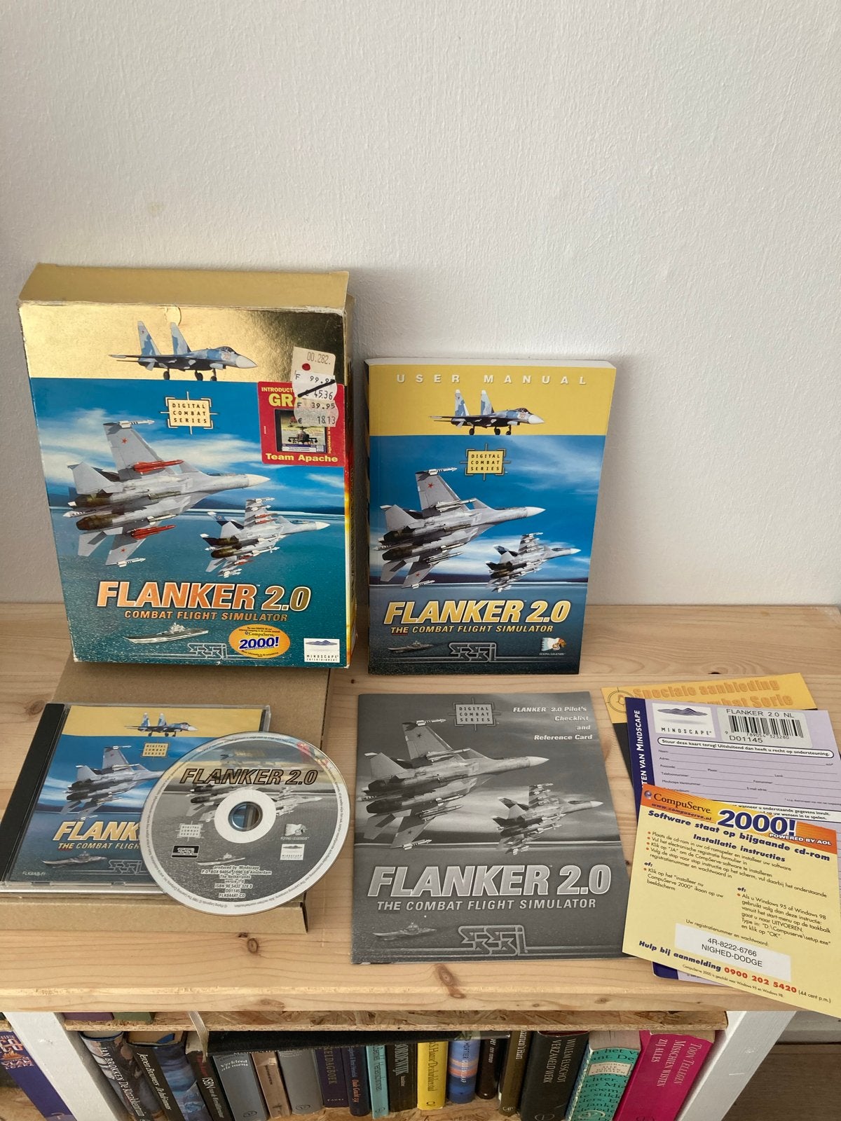 Flanker 2.0 Combat Flight Simulator PC Game big box, Online, Gebruikt, 1 speler, Ophalen of Verzenden