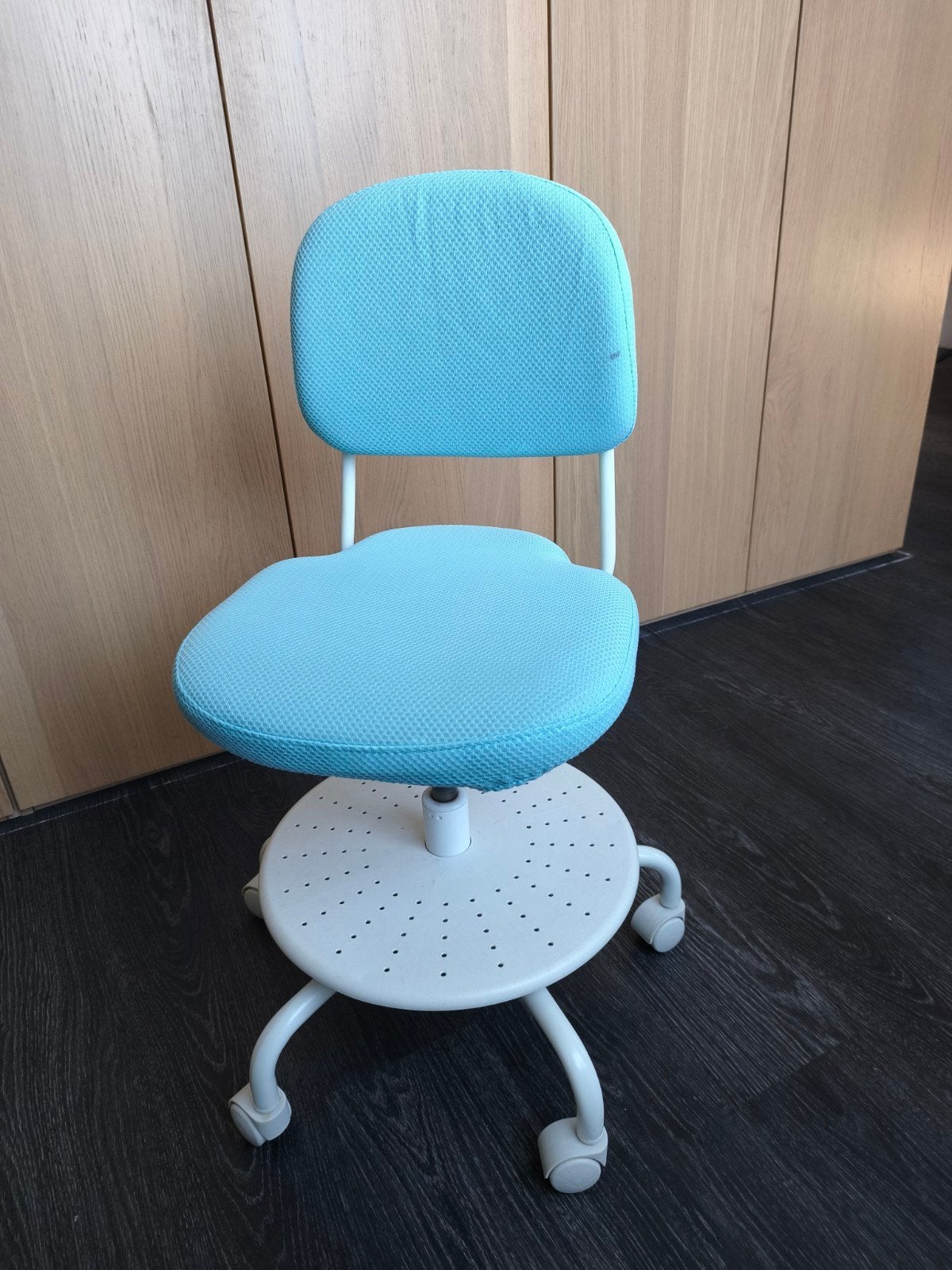 IKEA Vimund Kinderbureaustoel, Huis en Inrichting, Ophalen, Gebruikt, Blauw, Bureaustoel