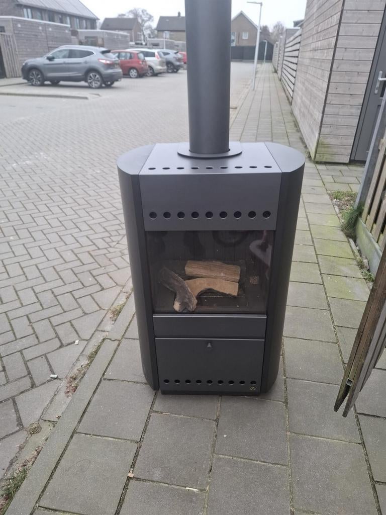 Complete gaskachel met afvoerbuis, Ophalen, Gebruikt, Gas, Vrijstaand