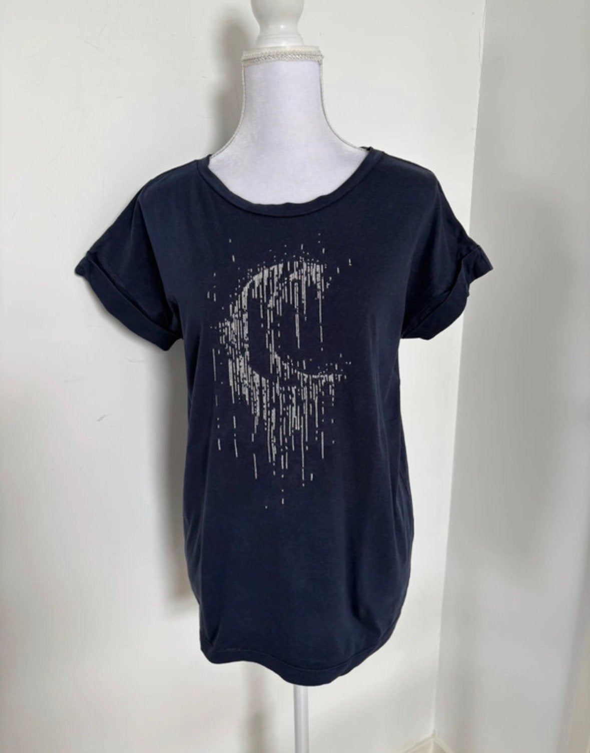 Donkerblauw Fabienne Chapot - maat S/36, Blauw, Ophalen of Verzenden, Zo goed als nieuw, Korte mouw