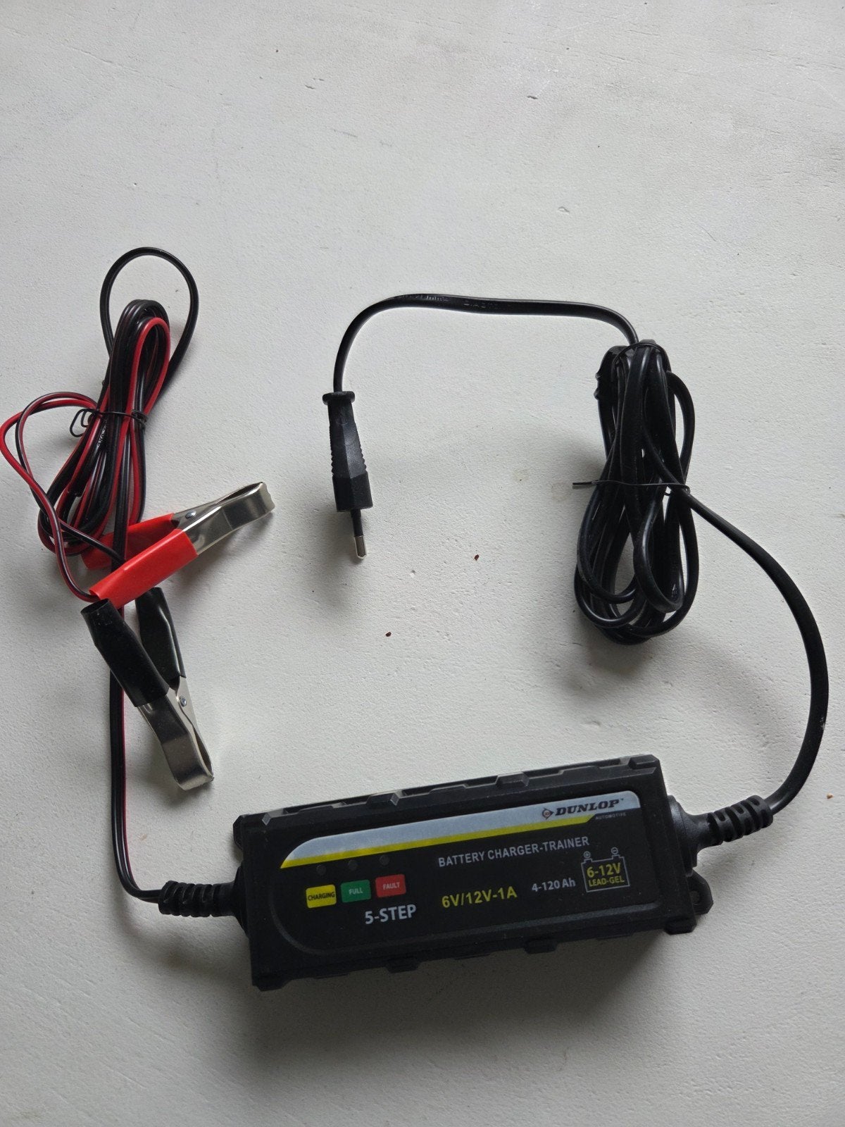 Dunlop Acculader-Trainer 6V/12V-1A, Ophalen of Verzenden, Gebruikt, Universele onderdelen