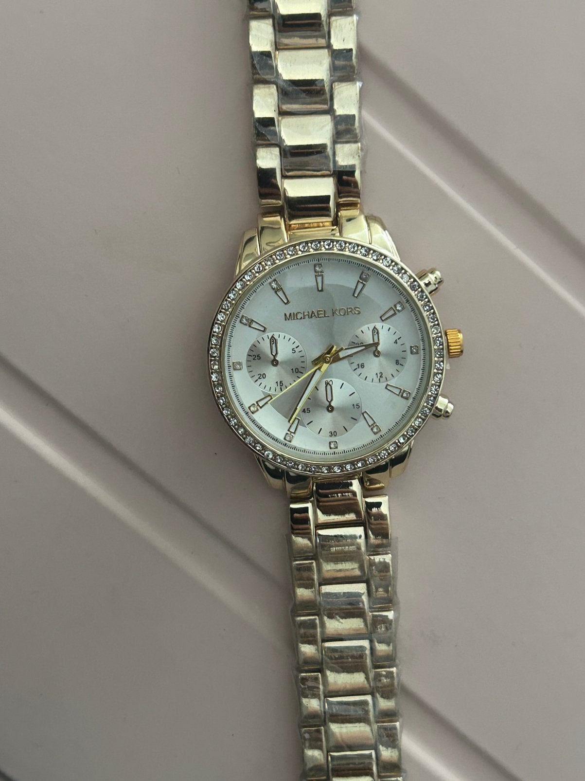 Michael Kors horloge, Overige merken, Staal, Nieuw, Ophalen of Verzenden