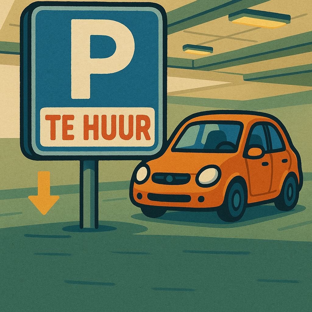 Parkeerplek in parkeergarage met evt oplaadpunt, Huizen en Kamers, Garages en Parkeerplaatsen, Amsterdam
