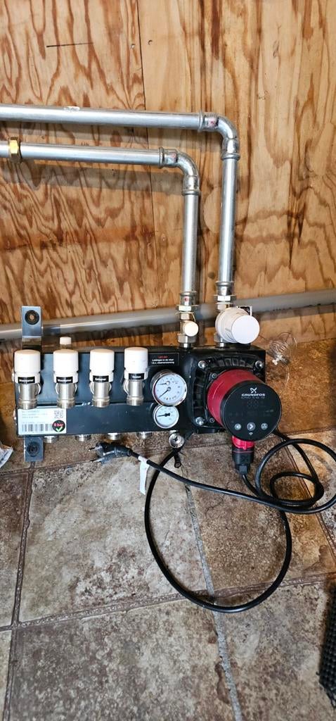 VTE SLIM Verdeler Grundfos 4 groepen + ALPHA2, Ophalen of Verzenden, Minder dan 60 cm, Overige typen
